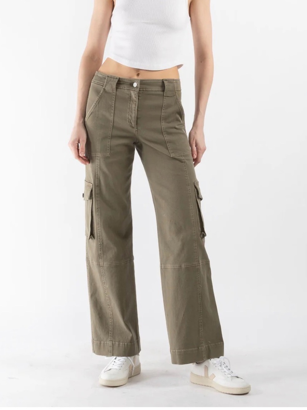 TWP Coop Cargo Pants cotton twill
Dark Olive size 4